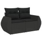 vidaXL 7-tlg. Garten-Sofagarnitur mit Kissen Schwarz Poly Rattan vidaXL 7-tlg. Garten-Sofagarnitur mit Kissen Schwarz Poly Rattan