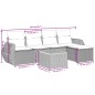 vidaXL 6-tlg. Garten-Sofagarnitur mit Kissen Schwarz Poly Rattan vidaXL 6-tlg. Garten-Sofagarnitur mit Kissen Schwarz Poly Rattan