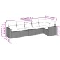 vidaXL 6-tlg. Garten-Sofagarnitur mit Kissen Schwarz Poly Rattan vidaXL 6-tlg. Garten-Sofagarnitur mit Kissen Schwarz Poly Rattan