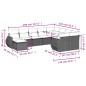 vidaXL 10-tlg. Garten-Sofagarnitur mit Kissen Grau Poly Rattan vidaXL 10-tlg. Garten-Sofagarnitur mit Kissen Grau Poly Rattan