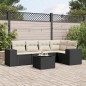 vidaXL 6-tlg. Garten-Sofagarnitur mit Kissen Schwarz Poly Rattan vidaXL 6-tlg. Garten-Sofagarnitur mit Kissen Schwarz Poly Rattan