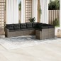 vidaXL 9-tlg. Garten-Sofagarnitur mit Kissen Grau Poly Rattan vidaXL 9-tlg. Garten-Sofagarnitur mit Kissen Grau Poly Rattan