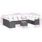 vidaXL 11-tlg. Garten-Sofagarnitur mit Kissen Schwarz Poly Rattan vidaXL 11-tlg. Garten-Sofagarnitur mit Kissen Schwarz Poly Rattan