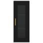 Highboard Schwarz 34,5x34x180 cm Holzwerkstoff Highboard Schwarz 34,5x34x180 cm Holzwerkstoff