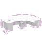 vidaXL 11-tlg. Garten-Sofagarnitur mit Kissen Schwarz Poly Rattan vidaXL 11-tlg. Garten-Sofagarnitur mit Kissen Schwarz Poly Rattan