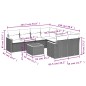 vidaXL 9-tlg. Garten-Sofagarnitur mit Kissen Grau Poly Rattan vidaXL 9-tlg. Garten-Sofagarnitur mit Kissen Grau Poly Rattan