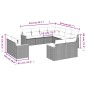 vidaXL 11-tlg. Garten-Sofagarnitur mit Kissen Beige Poly Rattan vidaXL 11-tlg. Garten-Sofagarnitur mit Kissen Beige Poly Rattan