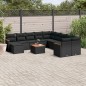 vidaXL 12-tlg. Garten-Sofagarnitur mit Kissen Schwarz Poly Rattan vidaXL 12-tlg. Garten-Sofagarnitur mit Kissen Schwarz Poly Rattan