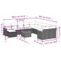 vidaXL 12-tlg. Garten-Sofagarnitur mit Kissen Schwarz Poly Rattan vidaXL 12-tlg. Garten-Sofagarnitur mit Kissen Schwarz Poly Rattan