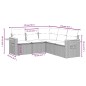 vidaXL 5-tlg. Garten-Sofagarnitur mit Kissen Schwarz Poly Rattan vidaXL 5-tlg. Garten-Sofagarnitur mit Kissen Schwarz Poly Rattan