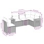 vidaXL 5-tlg. Garten-Sofagarnitur mit Kissen Schwarz Poly Rattan vidaXL 5-tlg. Garten-Sofagarnitur mit Kissen Schwarz Poly Rattan