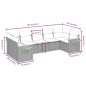 vidaXL 7-tlg. Garten-Sofagarnitur mit Kissen Grau Poly Rattan vidaXL 7-tlg. Garten-Sofagarnitur mit Kissen Grau Poly Rattan