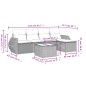 vidaXL 6-tlg. Garten-Sofagarnitur mit Kissen Beige Poly Rattan vidaXL 6-tlg. Garten-Sofagarnitur mit Kissen Beige Poly Rattan