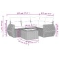 vidaXL 5-tlg. Garten-Sofagarnitur mit Kissen Beige Poly Rattan vidaXL 5-tlg. Garten-Sofagarnitur mit Kissen Beige Poly Rattan
