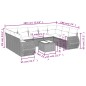 vidaXL 10-tlg. Garten-Sofagarnitur mit Kissen Schwarz Poly Rattan vidaXL 10-tlg. Garten-Sofagarnitur mit Kissen Schwarz Poly Rattan