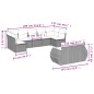 vidaXL 9-tlg. Garten-Sofagarnitur mit Kissen Beige Poly Rattan vidaXL 9-tlg. Garten-Sofagarnitur mit Kissen Beige Poly Rattan