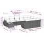 vidaXL 11-tlg. Garten-Sofagarnitur mit Kissen Beige Poly Rattan vidaXL 11-tlg. Garten-Sofagarnitur mit Kissen Beige Poly Rattan