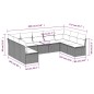 vidaXL 9-tlg. Garten-Sofagarnitur mit Kissen Schwarz Poly Rattan vidaXL 9-tlg. Garten-Sofagarnitur mit Kissen Schwarz Poly Rattan