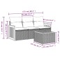 vidaXL 4-tlg. Garten-Sofagarnitur mit Kissen Beige Poly Rattan vidaXL 4-tlg. Garten-Sofagarnitur mit Kissen Beige Poly Rattan