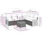vidaXL 7-tlg. Garten-Sofagarnitur mit Kissen Schwarz Poly Rattan vidaXL 7-tlg. Garten-Sofagarnitur mit Kissen Schwarz Poly Rattan