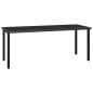 9-tlg. Garten-Essgruppe Poly Rattan Schwarz 9-tlg. Garten-Essgruppe Poly Rattan Schwarz