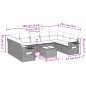 vidaXL 10-tlg. Garten-Sofagarnitur mit Kissen Schwarz Poly Rattan vidaXL 10-tlg. Garten-Sofagarnitur mit Kissen Schwarz Poly Rattan
