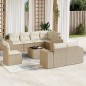 vidaXL 9-tlg. Garten-Sofagarnitur mit Kissen Beige Poly Rattan vidaXL 9-tlg. Garten-Sofagarnitur mit Kissen Beige Poly Rattan