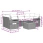vidaXL 7-tlg. Garten-Sofagarnitur mit Kissen Grau Poly Rattan vidaXL 7-tlg. Garten-Sofagarnitur mit Kissen Grau Poly Rattan