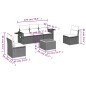 vidaXL 6-tlg. Garten-Sofagarnitur mit Kissen Schwarz Poly Rattan vidaXL 6-tlg. Garten-Sofagarnitur mit Kissen Schwarz Poly Rattan