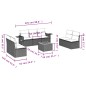 vidaXL 8-tlg. Garten-Sofagarnitur mit Kissen Schwarz Poly Rattan vidaXL 8-tlg. Garten-Sofagarnitur mit Kissen Schwarz Poly Rattan