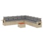 vidaXL 10-tlg. Garten-Sofagarnitur mit Kissen Beige Poly Rattan vidaXL 10-tlg. Garten-Sofagarnitur mit Kissen Beige Poly Rattan