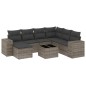 vidaXL 8-tlg. Garten-Sofagarnitur mit Kissen Grau Poly Rattan vidaXL 8-tlg. Garten-Sofagarnitur mit Kissen Grau Poly Rattan