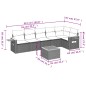 vidaXL 7-tlg. Garten-Sofagarnitur mit Kissen Beige Poly Rattan vidaXL 7-tlg. Garten-Sofagarnitur mit Kissen Beige Poly Rattan