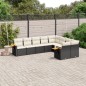 vidaXL 9-tlg. Garten-Sofagarnitur mit Kissen Schwarz Poly Rattan vidaXL 9-tlg. Garten-Sofagarnitur mit Kissen Schwarz Poly Rattan