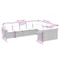 vidaXL 9-tlg. Garten-Sofagarnitur mit Kissen Schwarz Poly Rattan vidaXL 9-tlg. Garten-Sofagarnitur mit Kissen Schwarz Poly Rattan