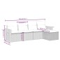 vidaXL 5-tlg. Garten-Sofagarnitur mit Kissen Beige Poly Rattan vidaXL 5-tlg. Garten-Sofagarnitur mit Kissen Beige Poly Rattan
