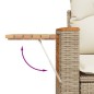 vidaXL 6-tlg. Garten-Sofagarnitur mit Kissen Beige Poly Rattan vidaXL 6-tlg. Garten-Sofagarnitur mit Kissen Beige Poly Rattan