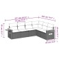 vidaXL 6-tlg. Garten-Sofagarnitur mit Kissen Beige Poly Rattan vidaXL 6-tlg. Garten-Sofagarnitur mit Kissen Beige Poly Rattan