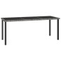 vidaXL 7-tlg. Garten-Essgruppe Poly Rattan Grau vidaXL 7-tlg. Garten-Essgruppe Poly Rattan Grau