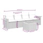 vidaXL 5-tlg. Garten-Sofagarnitur mit Kissen Schwarz Poly Rattan vidaXL 5-tlg. Garten-Sofagarnitur mit Kissen Schwarz Poly Rattan