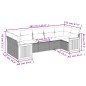 vidaXL 9-tlg. Garten-Sofagarnitur mit Kissen Grau Poly Rattan vidaXL 9-tlg. Garten-Sofagarnitur mit Kissen Grau Poly Rattan