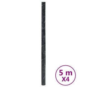 vidaXL Möbelfolien Selbstklebend Marmor-Optik Schwarz 90x500 cm PVC