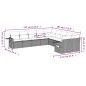 vidaXL 10-tlg. Garten-Sofagarnitur mit Kissen Schwarz Poly Rattan vidaXL 10-tlg. Garten-Sofagarnitur mit Kissen Schwarz Poly Rattan