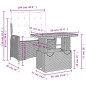 vidaXL 2-tlg. Garten-Essgruppe mit Kissen Beige Poly Rattan vidaXL 2-tlg. Garten-Essgruppe mit Kissen Beige Poly Rattan