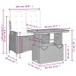 vidaXL 2-tlg. Garten-Essgruppe mit Kissen Beige Poly Rattan vidaXL 2-tlg. Garten-Essgruppe mit Kissen Beige Poly Rattan