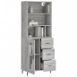 Highboard Grau Sonoma 69,5x34x180 cm Holzwerkstoff Highboard Grau Sonoma 69,5x34x180 cm Holzwerkstoff