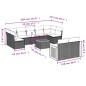 vidaXL 10-tlg. Garten-Sofagarnitur mit Kissen Schwarz Poly Rattan vidaXL 10-tlg. Garten-Sofagarnitur mit Kissen Schwarz Poly Rattan