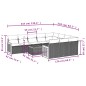 vidaXL 11-tlg. Garten-Sofagarnitur mit Kissen Beige Poly Rattan vidaXL 11-tlg. Garten-Sofagarnitur mit Kissen Beige Poly Rattan