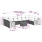 vidaXL 11-tlg. Garten-Sofagarnitur mit Kissen Grau Poly Rattan vidaXL 11-tlg. Garten-Sofagarnitur mit Kissen Grau Poly Rattan