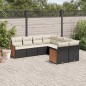 vidaXL 8-tlg. Garten-Sofagarnitur mit Kissen Schwarz Poly Rattan vidaXL 8-tlg. Garten-Sofagarnitur mit Kissen Schwarz Poly Rattan